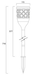 GIZMO SOLAR - DC GARDEN TORCH - 5