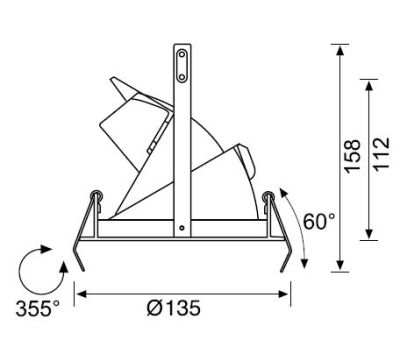 JD526 3 inch Dirsek Metal Halide Spot 60° - 2