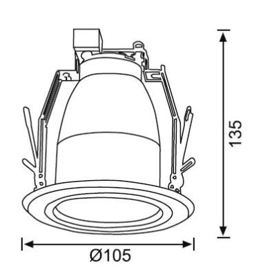 JD527 2 inch Camli Downlight - 2