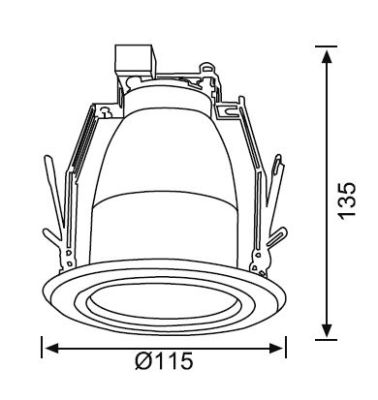 JD528 2,5 inch Camli Downlight - 2