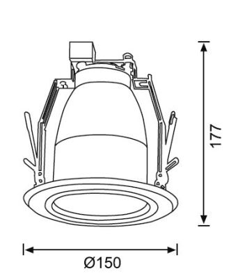 JD532 4 inch Camli Downlight - 2