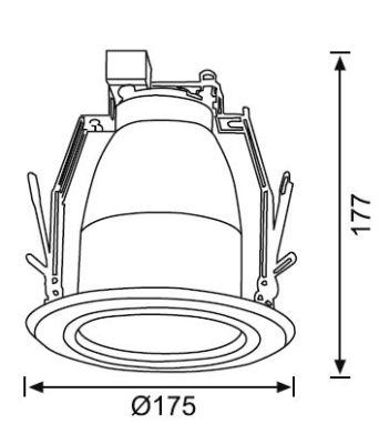 JD533 5 inch Camli Downlight - 2