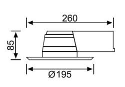 JD556 6 inch Pc Camli Downlight - 2