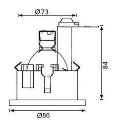 JH680 B Camlı Banyo Spot - 3