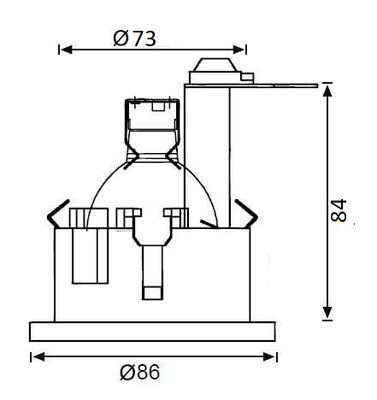 JH680 B Camlı Banyo Spot - 3