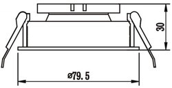 JH718 B GU10 DUYLU TEKNİK SIVA ALTI SPOT - 2