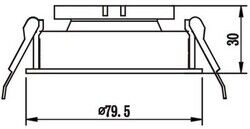 JH718 S GU10 DUYLU TEKNİK SIVA ALTI SPOT - 2