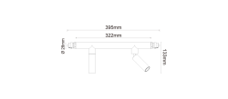 JL012 2x5W /646 lm 322 mm 24° 3000K Modüler Aydınlatma Sistemi - 2