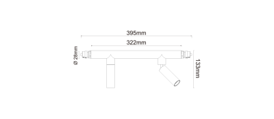 JL012 2x5W /646 lm 322 mm 24° 3000K Modüler Aydınlatma Sistemi - 2