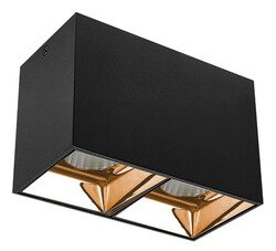 JUPITER - LC606 Siyah-Altın İkili LED 2x10W Tavan Arm.