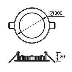 LD468 Slim Yuvarlak LED Panel 24W (6500K) - 2