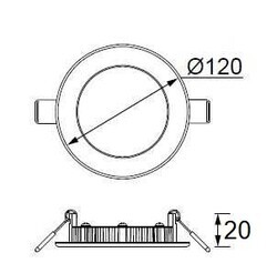 LD471 Slim Yuvarlak LED Panel 6W (3000K) - 2