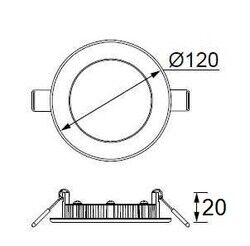 LD471 Slim Yuvarlak LED Panel 6W (6500K) - 2