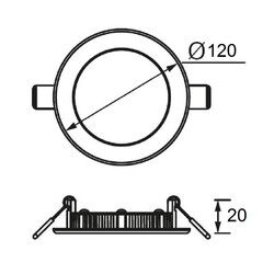 LD489 Pro Slim Yuvarlak LED Panel 6W (3000K) - 2