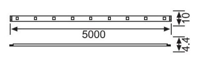 LE208 Üç Çipli İç Mekan Eko Şerit LED (3000K) (10MT.) - 2