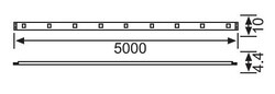 LE208 Üç Çipli İç Mekan Eko Şerit LED 10MT. (4000K) - 2