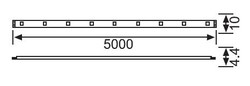 LE210 12V İç Mekan Üç Çipli Şerit LED (2700K) (5MT.) - 2