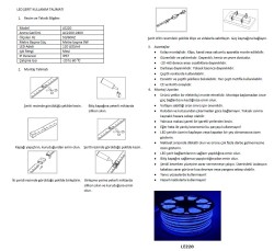 LE220 M 220 V İç/Dış Mekan Neon Şerit LED (MAVİ) - 2