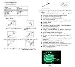 LE220 Y 220 V İç/Dış Mekan Neon Şerit LED (YEŞİL) - 2