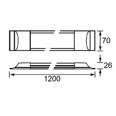 JK120 Led Bant Armatür 36W (3000K) - 3