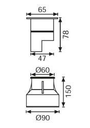 LG947 LED Gömme Bahçe Armatürü (MAVİ) - 2