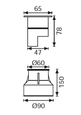 LG947 LED Gömme Bahçe Armatürü (MAVİ) - 2