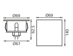 LG977 LED Deck Armatürü (3000K) - 2