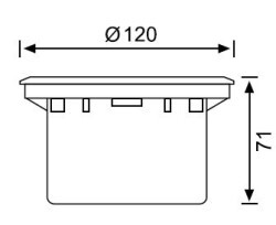 LG978 LED Gömme Bahçe Armatürü (3000K) - 2