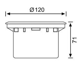 LG978 LED Gömme Bahçe Armatürü (3000K) - 2