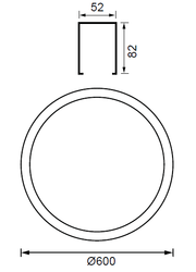 JL060 Lineer Led Armatür (3000K) - 2