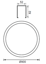 Lineer Led Armatür 52W 3000K - 2