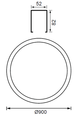 Lineer Led Armatür 52W 4000K - 2