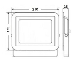 LP050 B 50W Led Projektör 6500K - 2