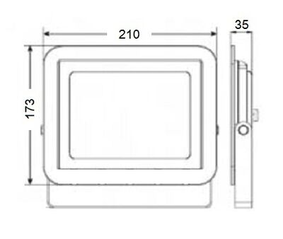 LP050 B 50W Led Projektör 6500K - 2