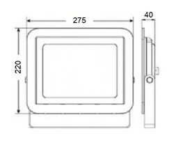 LP100 B 100W Led Projektör 6500K - 2