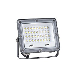 LP502 B 30W Lensli Metalik Gri Led Projektör 6500K - JUPITER