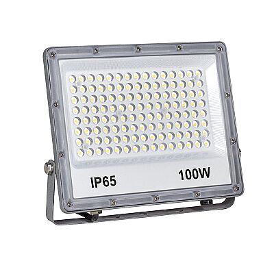 LP504 B 100W Lensli Metalik Gri Led Projektör 6500K - 1