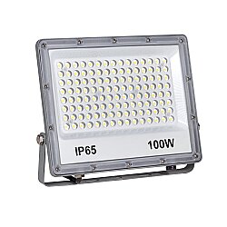 LP504 S 100W Lensli Metalik Gri Led Projektör 3000K - JUPITER