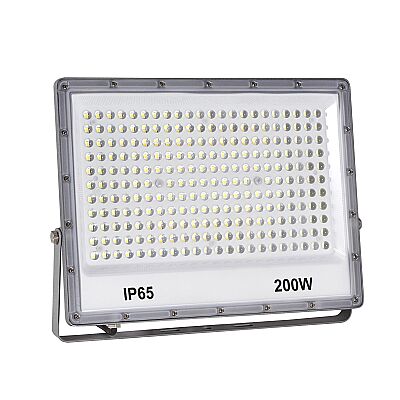 LP506 S 200W Lensli Metalik Gri Led Projektör 3000K - 1