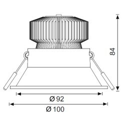 LS444 Hareketli LED Spot (3000K) - 3