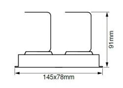 LS448 2'li LED Dirsek Spot (3000K) - 2