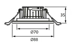 LS455 LED Banyo Spot (3000K) - 2