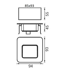 LW459 B LED Duvar Armatürü (3000K) - 2