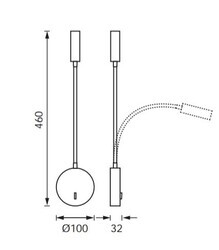 LW504 LED Yatak Başi Aplik (3000K) - 2