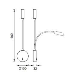 LW506 LED Yatak Başi Aplik (3000K) - 2