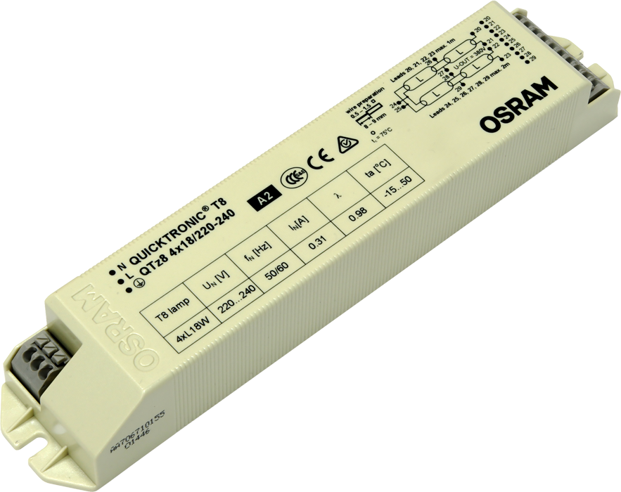 ЭПРА для люминесцентных ламп 2х36 Osram. ЭПРА Osram qtp8 4x18 для люминесцентных ламп t8.